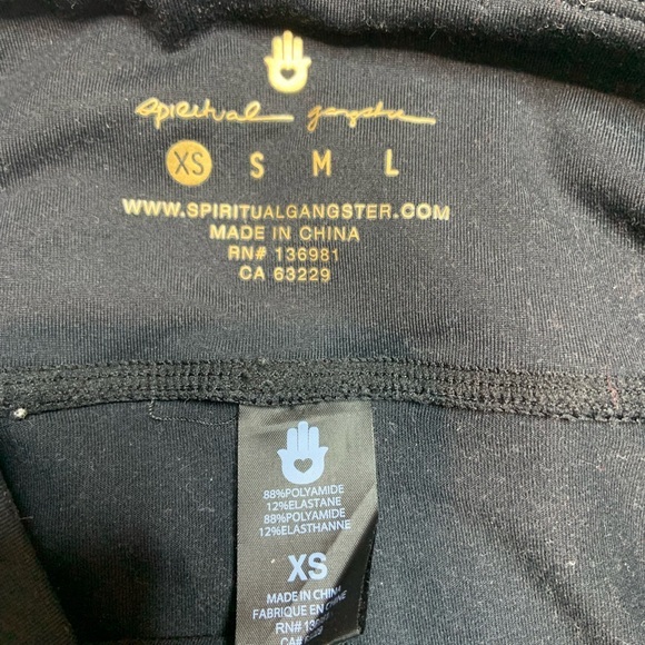 Spiritual Gangster Essential Rainbow Logo Leggings XS - Picture 2 of 7